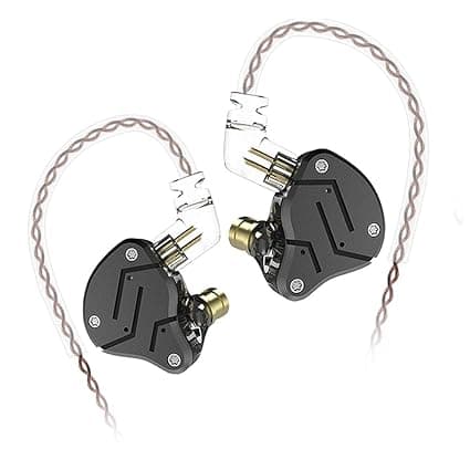 KINBOOFI KZ ZSN Earphone in Ears Monitor with 1BA and 1DD, KZ High Fidelity in Ear Headphone Earbuds with 0.75mm 2 pin Cable, 1 Dynamic and 1 Balanced