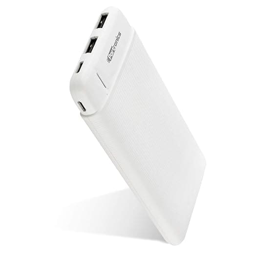 Portronics POR-1110 Power PRO 10K 10000mAh Power Bank with Dual Output Emergency Mobile Charger(White) Power Banks