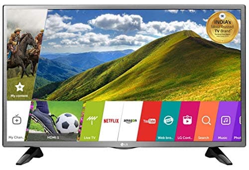 LG 80 cm (32 Inches) HD Ready LED Smart TV 32LJ573D (Silver) (2017 model)