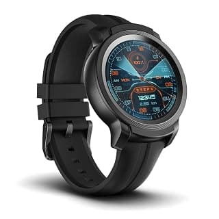 TicWatch E2, Wear OS by Google Fitness smartwatch, 5 ATM Waterproof and Swim-Ready, Compatible with iPhone and Android- Shadow
