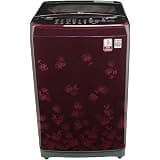 LG 6.5 Kg Inverter Fully-Automatic Top Loading Washing Machine (T7577NDDL8, Floral Red)