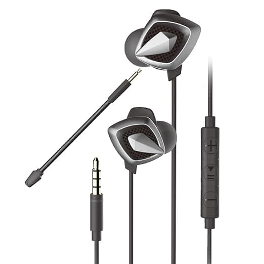 Cosmic Byte Cosmos Graphite in-Ear Gaming Earphone with Removable Mic (Black/Silver)
