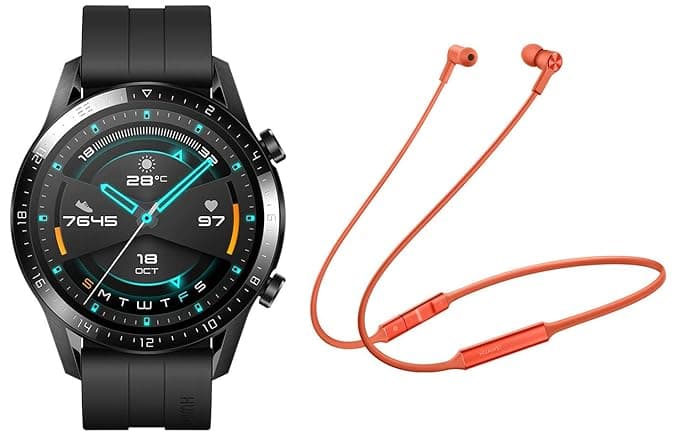 Huawei Watch GT 2 Sport Matte Black (Latona-B19S) + Wireless Headsets