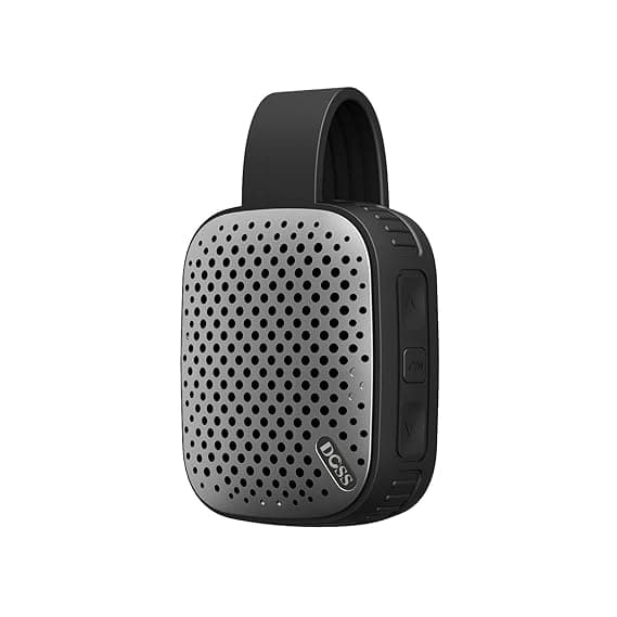 DOSS WB-10 Mini Outdoor Portable Wireless Bluetooth Speaker with HD Sound,Built-in mic [Black] Speakers