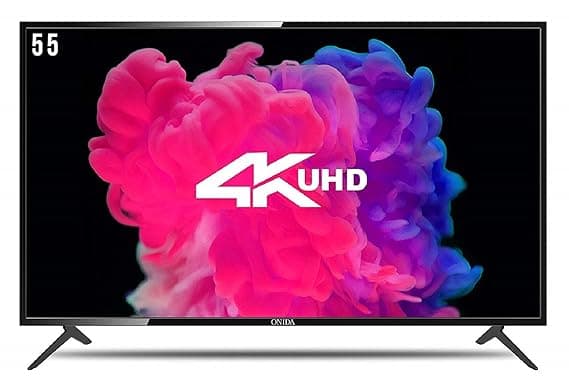 Onida 138.78 cm (55 inches) 4K UHD LED Smart TV 55UIB1 (Black) Smart Televisions
