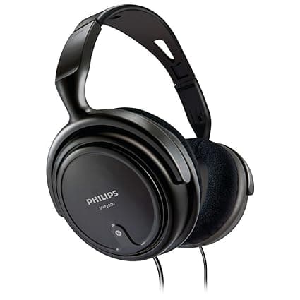 Philips Indoor SHP2000 Headphones (Black) On-Ear