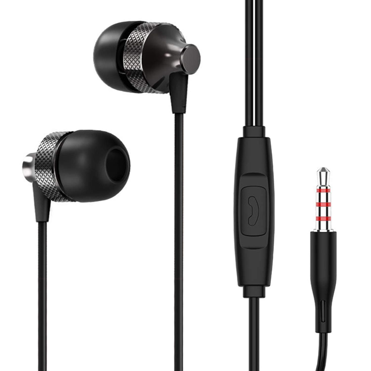 WeCool W013 in Ear Wired Earphones for Rich Music Experience Headphones with Mic for Handsfree Calling Made of Tanglefree Cable and Multi-Function But