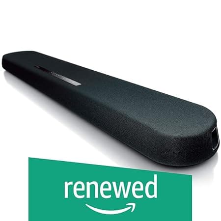 (Renewed) Yamaha YAS-108 SoundBar with in-Built SubWoofer (120 Watts, DTS-X, Dolby Digital, HDMI, Bluetooth &amp; 4K) Speakers