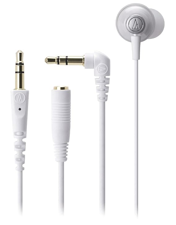 Audio Technica ATH-CKM55 Dynamic Inner Ear Headphones - WHITE [Electronics] Headphones
