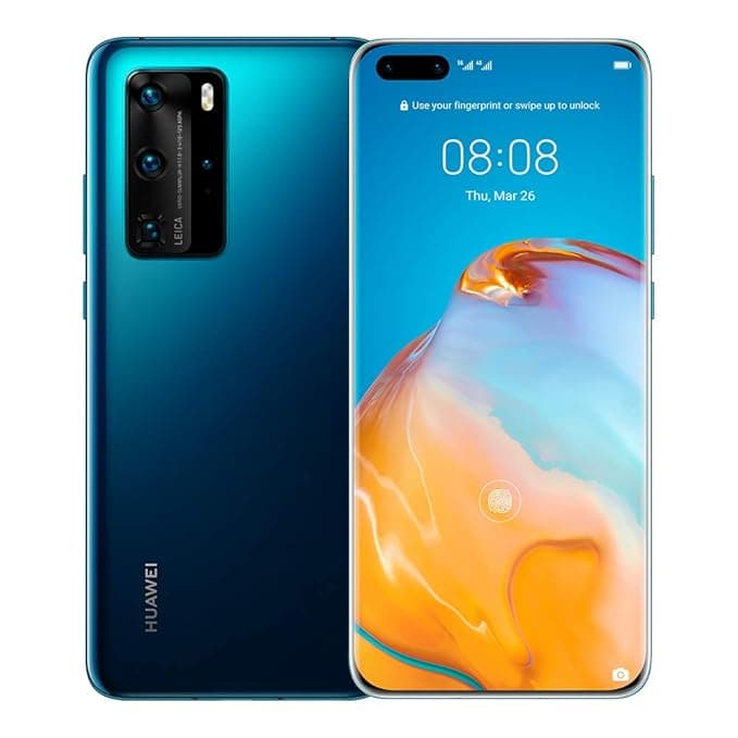 Huawei P40 Pro 5G Dual Sim [No PlayStore] 8GB+256GB - Deep Sea Blue Phone Smartphones