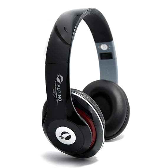 Alpino Thar Go Outdoor Over-Ear Bluetooth Headphone With Seamless Controls, Sweat Proof Cushions, Metallic Built, 5 Hours Playtime (Black) On-Ear