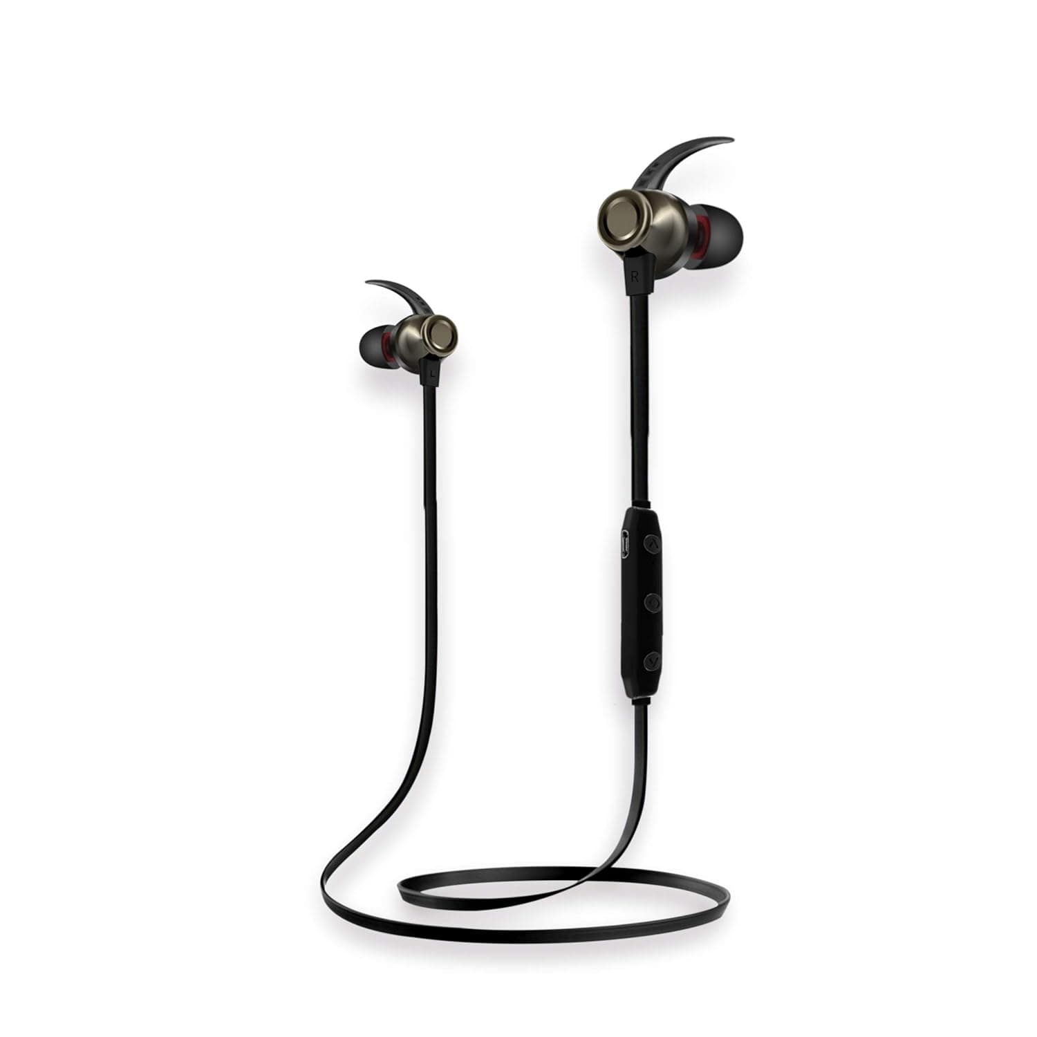 Sound One X70 Sports Bluetooth Magnetic Earphones with Mic (Gun Metal) In-Ear Headphones