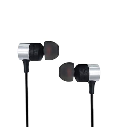 EDGE ES04 in-Ear Explosive Bass Earphones with in-Line MIC (Black) (ES04, Black) In-Ear