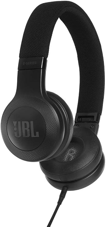 JBL E35 On-Ear Headphones with Mic (Black)