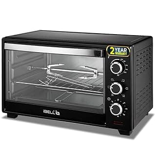 iBELL EO30LG 30-Litre Oven Toaster Grill with Rotisserie, 1600 Watts (Black)
