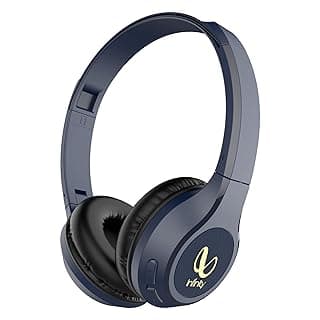Infinity by Harman Tranz 700 On Ear Wireless Headphone with Mic, 20 Hrs Playtime with Quick Charge, Deep Bass, Dual Equalizer, Bluetooth 5.0 and Voice Assistant Support (Blue)