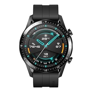 (Renewed) Huawei 5ATM Water Resistant, Heartrate Monitor, Accurate GPS Watch GT 2 Sport with Phone Connection (Matte Black, 46 mm, 2 Weeks Battery, Music Playback, Answer Calls)