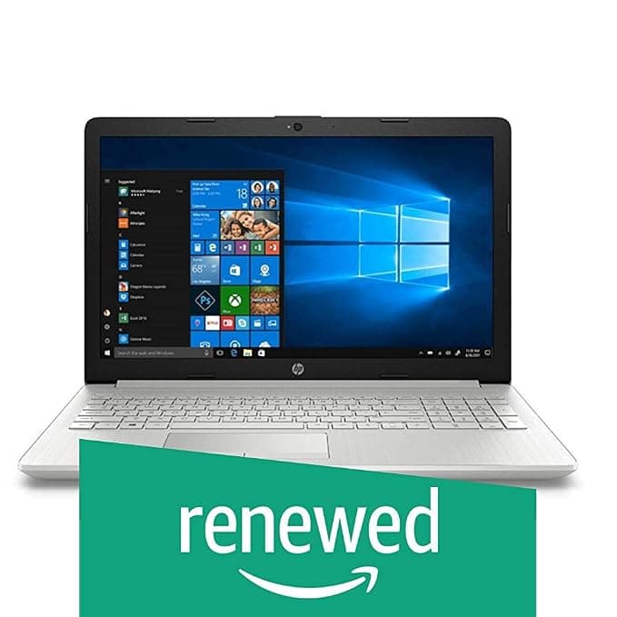 (Renewed) HP 15 da1041tu 2019 15.6-inch Laptop (8th Gen Core i5-8265U/8GB/1TB/Windows 10/Integrated Graphics), Natural Silver Laptops
