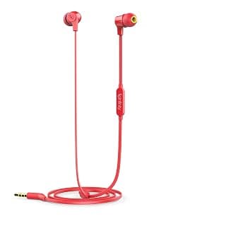 (Renewed) Infinity (JBL) Zip 100 In Ear Headphone with Mic (Passion Red)