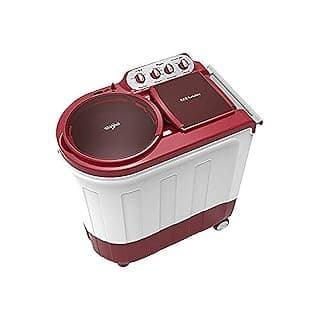 Whirlpool 8.5 kg Semi-Automatic Top Loading Washing Machine (ACE TURBO DRY 8.5, Coral Red, 2X Drying Power)