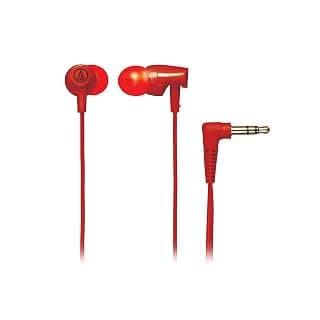 (Renewed) Audio-Technica ATH-CLR100 In-Ear Headphones (Red)