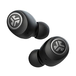 JLab Audio Go Air True Wireless Bluetooth Earbuds + Charging Case | Black | Dual Connect | IP44 Sweat Resistance | Bluetooth 5.0 Connection | 3 EQ Sound Settings: JLab Signature, Balanced, Bass Boost