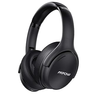 Mpow H19 IPO Active Noise Cancelling Headphones, Bluetooth 5.0 Wireless Headphones with CVC8.0 Microphone, Hi-Fi Stereo Deep Bass, Rapid Charge 35H Playtime for TV, Online Class, Home Office