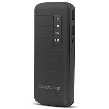 Ambrane 10000 mAh Power Bank P-1144 for Mobiles, Tablets &amp; Other Devices - Black Power Banks