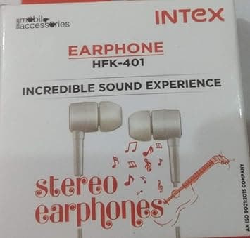 Intex HFK-401 Earphone with Mic(Color May Vary(Black & White)