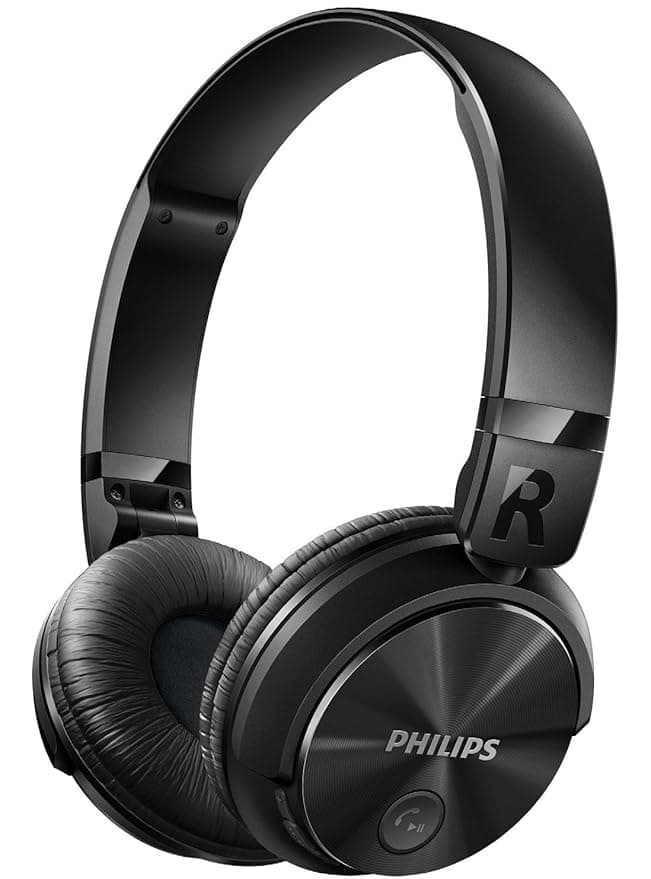 Philips SHB3060BK Bluetooth Headphones (Black) Over-Ear Headphones