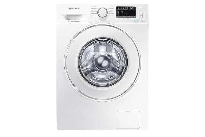 Samsung 7 Kg Inverter Fully-Automatic Front-Loading Washing Machine (WW70J42E0IW/TL, White, Inbuilt Heater, Steam Wash) Washing Machines & Dryers