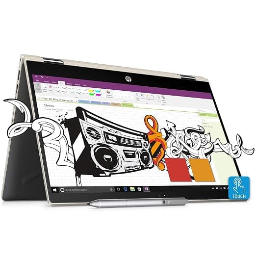 HP Pavilion x360 Convertible 14-cd0078TU 14 inch FHD Slim Laptop with Pen (8th Gen Intel Core i3-8130U/256 GB SSD/4GB RAM/Windows 10 Home/Microsoft Of
