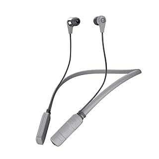 (Renewed) Skullcandy Ink&rsquo;d Bluetooth Wireless in-Ear Earbuds with Mic (Street Gray/Chrome)