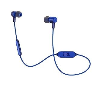 (Renewed) JBL E25BT Signature Sound Wireless in-Ear Headphones with Mic (Blue)