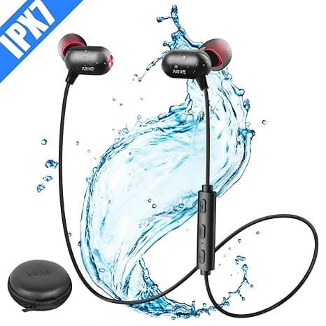 EKSA Bluetooth Headphones in Ear, Sports Earphones V4.2/6 Hours Playtime/Microphone CVC Noise Reduction IPX7 Waterproof, Wireless Headset for Running 