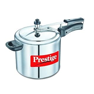Prestige Nakshatra Plus Induction Base Aluminium Pressure Cooker, 6.5 Litres