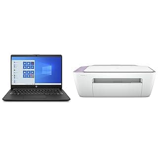 HP 14 Ultra Thin &amp; Light 14-inch Laptop(10th Gen i3-1005G1/8GB/256GB SSD/Win 10 Home/MS Office/1.47kg/Jet Black),14s-cf3074TU &amp; HP 2331 All-in-One Inkjet Printer &amp; HP 2331 All-in-One Inkjet Printer