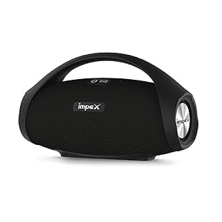 Impex 2.0 SOUNDGEAR-3 Portable Wireless Water Resistant Speaker with Bluetooth/USB/TF/FM &amp; AUX Function (Black)