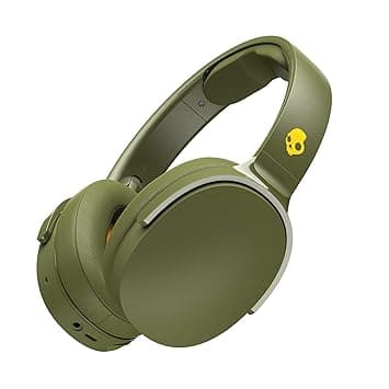 Skullcandy Hesh3 Wireless Over-Ear Headphone with Mic (Moss/Olive/Yellow) Over-Ear