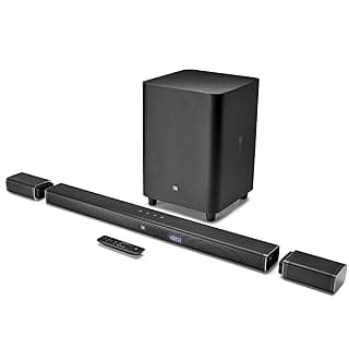 (Renewed) JBL 5.1 Channel 4K Ultra HD Sound bar with True Wireless Surround Speakers (Black)