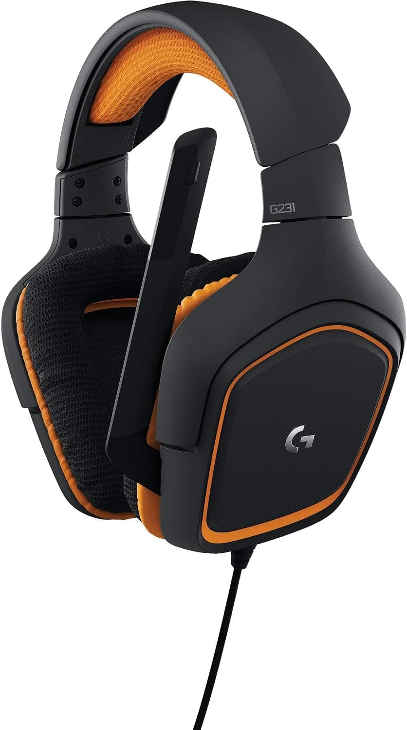 Logitech Prodigy G231 Gaming Headphones with Mic (Black) for PC and Console Headsets