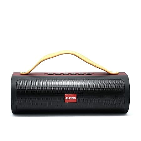 Alpino Thar Pro Rugged Outdoor And Portable Bluetooth Speaker With USB/AUX/FM | 7 Hours Playtime With Heavy Bass with inbuilt Power bank (Black) Ceili