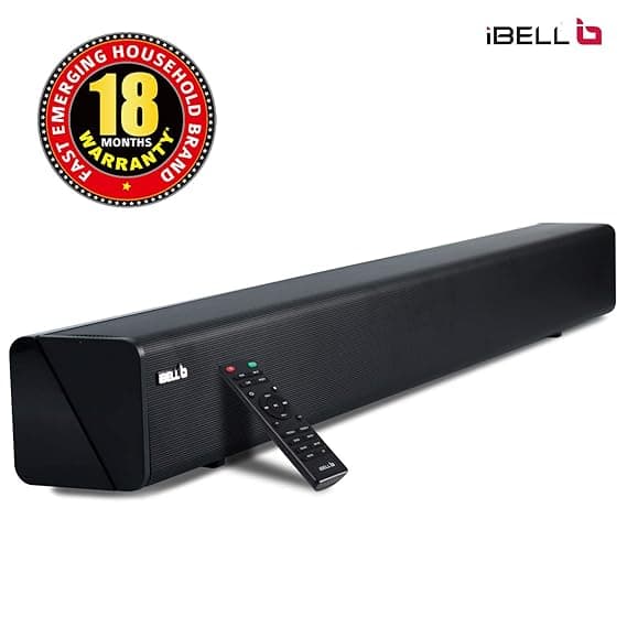 iBELL 265SB 2.0 Soundbar 60-Watts with HDMI &amp; Bluetooth Multimedia Speaker|USB|AUX|Optical| Connectivity(Black) Soundbar Speakers