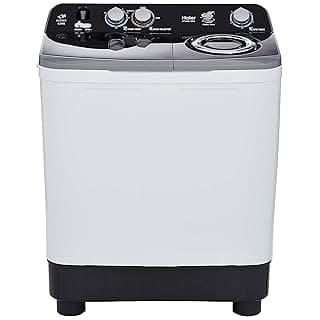 Haier 8.5 Kg Semi-Automatic Top Loading Washing Machine (HTW85-186S, Grey)