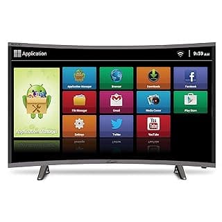 Mitashi 107.95 cm (43 inches) MiCE043V30 FS Full HD Smart Curved LED TV (Black)