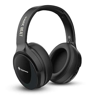 MevoFit Dark Beat Wireless Bluetooth On Ear Headphone with Mic (Black)