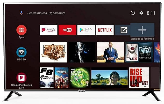 Micromax 102 cm (40 inches) Full HD LED Smart Certified Android TV 40CAM6SFHD (Black) (2019 Model) Smart Televisions