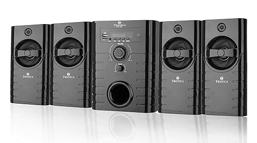 Tronica Republic Series 4.1 Bluetooth Multimedia Speakers with FM/AUX/USB/SD Card Support and Remote Control (Black) Home Theater Systems