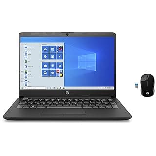 HP 14 Ultra Thin &amp; Light 14-inch Laptop (10th Gen i3-1005G1/8GB/256GB SSD/Win 10 Home/MS Office/1.47 Kg/Jet Black), 14s-cf3074TU and Wireless Mice Combo