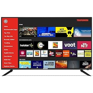 Telefunken 124 cm (49 Inches) 4K Ultra HD Smart LED TV TFK50QS (Black) (2019 Model) |With Quantum Luminit Technology